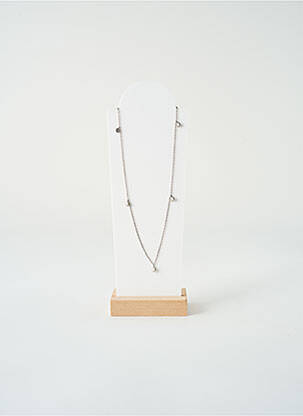 Collier ornement oxyde de zirconium argent SATINE femme