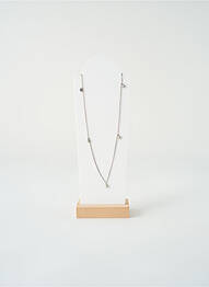 Collier ornement oxyde de zirconium argent SATINE femme