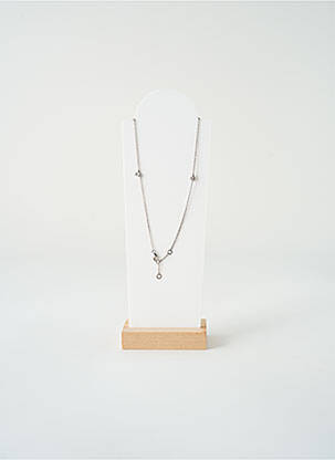 Collier ornement oxyde de zirconium argent SATINE femme