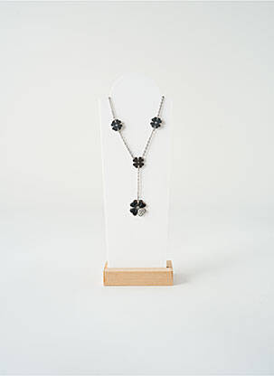 Collier ornement oxyde de zirconium argent SATINE femme