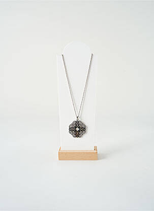 Collier ornement oxyde de zirconium argent VISSON femme
