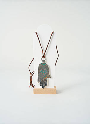 Sautoir matériaux métal marron SATINE femme
