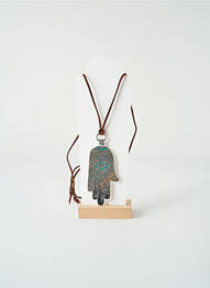 Sautoir matériaux métal marron SATINE femme