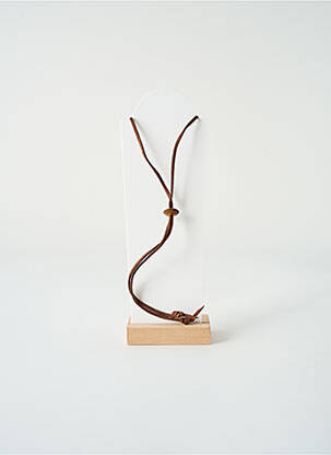 Sautoir matériaux métal marron SATINE femme