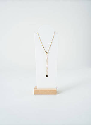Collier ornement breloque / pampille bleu SATINE femme