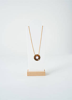 Collier ornement breloque / pampille or SATINE femme