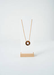 Collier ornement breloque / pampille or SATINE femme