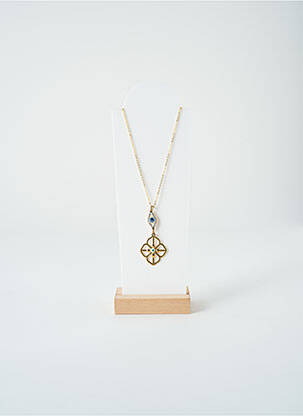 Collier ornement oxyde de zirconium or SATINE femme