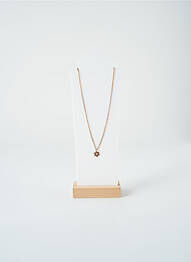 Collier ornement breloque / pampille rose SATINE femme