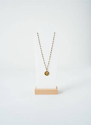 Collier ornement oxyde de zirconium or SATINE femme