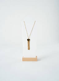 Collier matériaux métal or SATINE femme