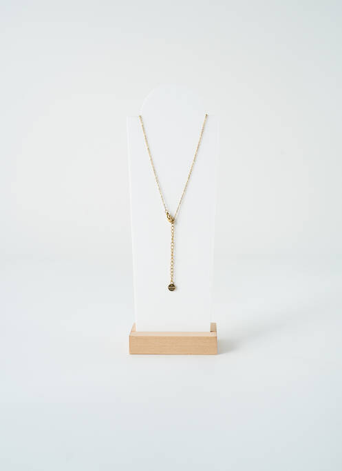 Collier matériaux métal bleu SATINE femme