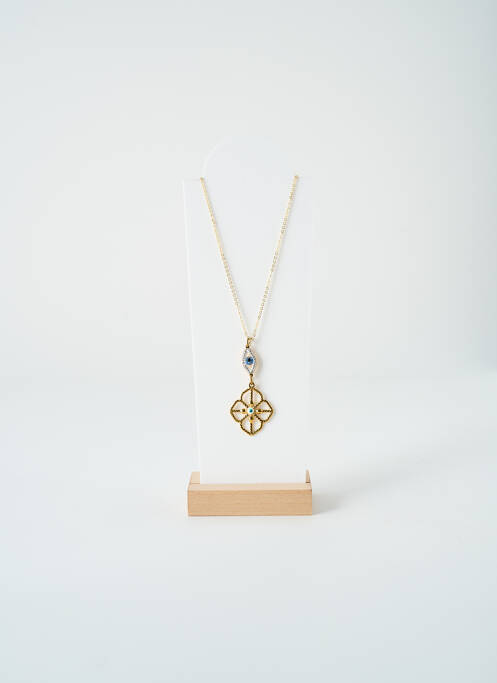 Collier ornement oxyde de zirconium or SATINE femme