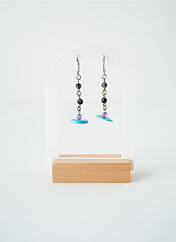 Boucles d’oreilles bleu SATINE pour femme seconde vue