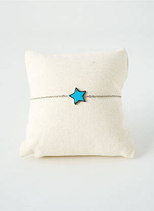 Bracelet matériaux métal bleu SATINE femme