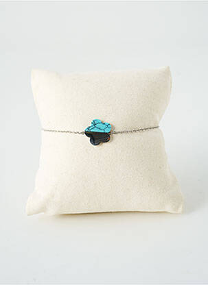 Bracelet matériaux métal bleu SATINE femme