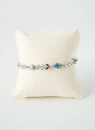 Bracelet ornement breloque / pampille bleu SATINE femme