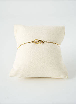 Bracelet fermeture fermoir mousqueton or SATINE femme