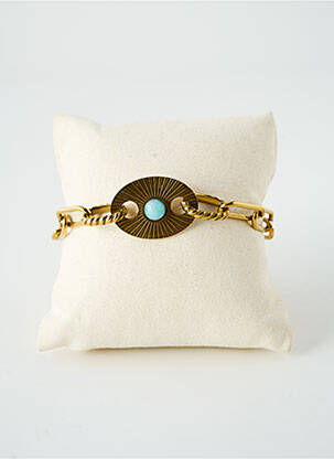Bracelet ornement pierre bleu SATINE femme