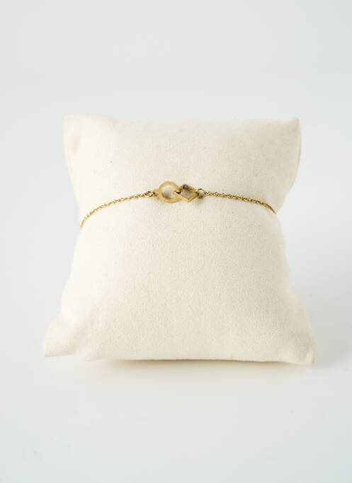 Bracelet fermeture fermoir mousqueton or SATINE femme