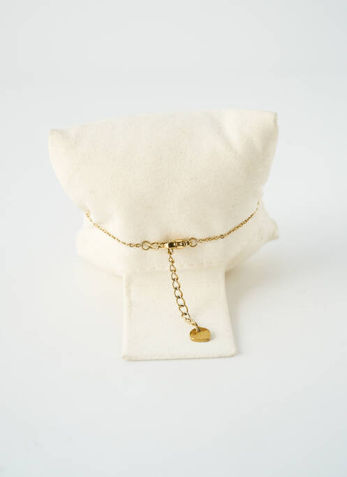 Bracelet fermeture fermoir mousqueton or SATINE femme