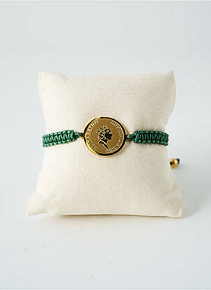 Bracelet matériaux métal vert SATINE femme