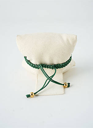 Bracelet matériaux métal vert SATINE femme