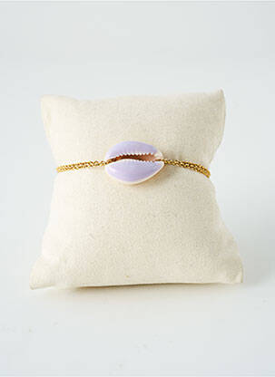 Bracelet ornement breloque / pampille violet SATINE femme