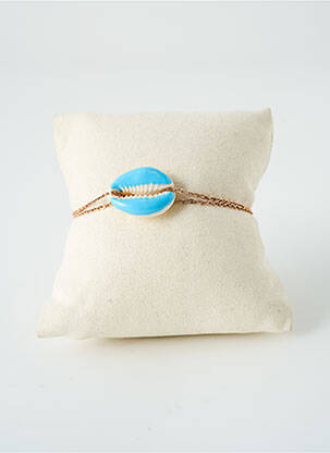 Bracelet ornement breloque / pampille bleu SATINE femme