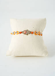 Bracelet ornement oxyde de zirconium orange SATINE femme