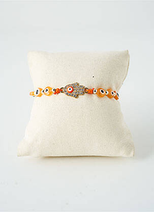 Bracelet ornement oxyde de zirconium orange SATINE femme