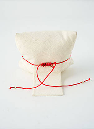 Bracelet ornement oxyde de zirconium rouge SATINE femme