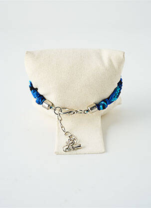 Bracelet ornement breloque / pampille bleu SATINE femme