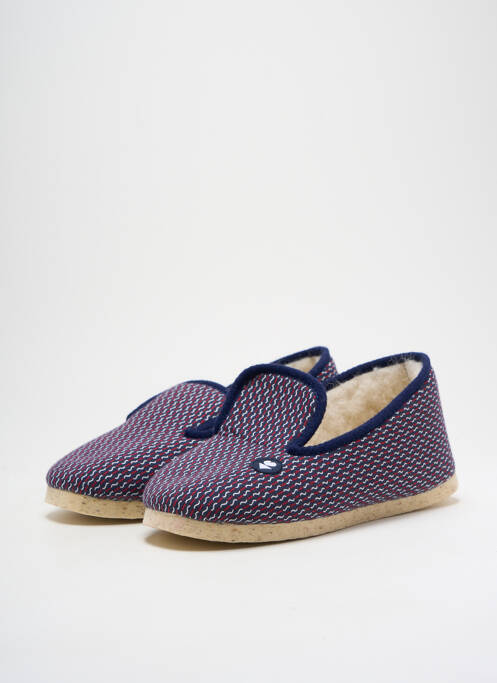 Chaussons/Pantoufles bleu LA MANUFACTURE DE PANTOUFLES pour homme