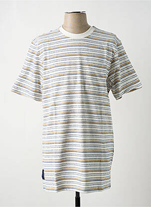T-shirt coupe droite manches courtes beige KRONSTADT homme