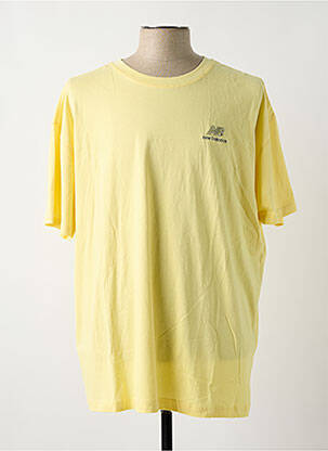 T-shirt broderie manches courtes jaune NEW BALANCE homme