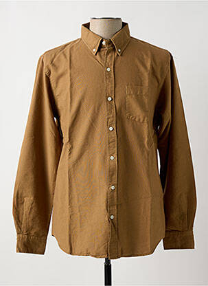 Chemise manches longues beige COLORFUL STANDARD pour homme