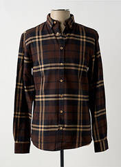 Chemise manches longues marron KRONSTADT pour homme seconde vue