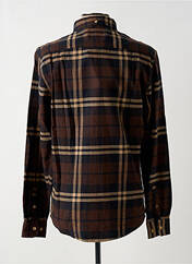 Chemise manches longues marron KRONSTADT pour homme seconde vue