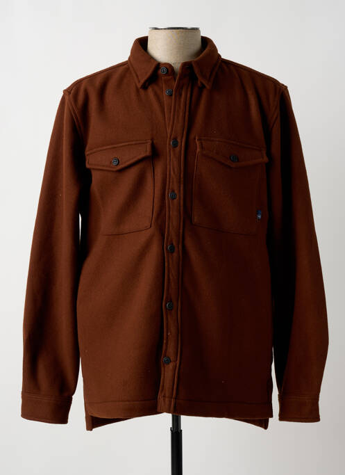 Veste casual fermeture boutonnée sur le devant marron KRONSTADT homme