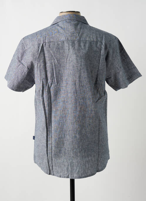 Chemise manches courtes bleu KRONSTADT pour homme