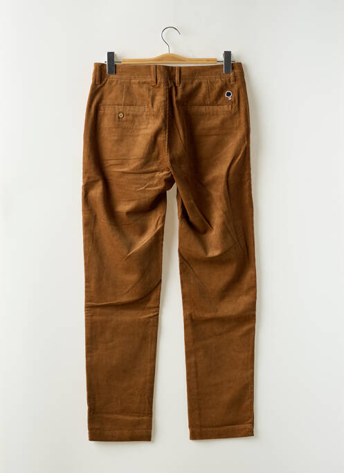 Pantalon chino marron FAGUO pour homme