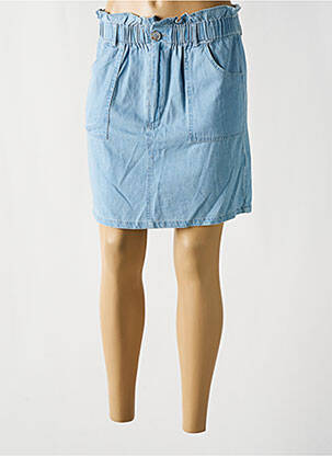 Jupe courte bleu GARANCE femme