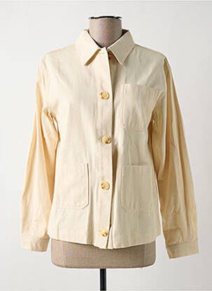 Veste casual coupe droite beige GARANCE femme
