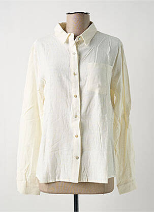 Chemisier coupe fluide manches longues beige GARANCE femme