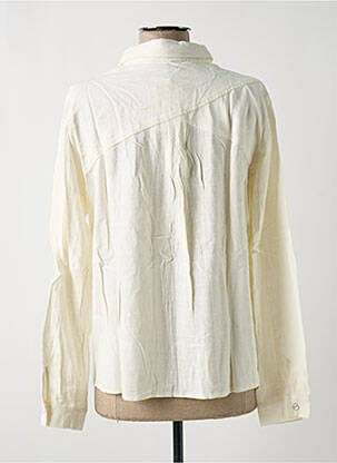 Chemisier coupe fluide manches longues beige GARANCE femme
