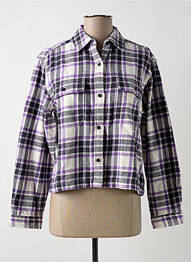 Veste casual coupe droite violet OBEY femme