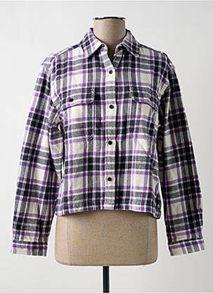Veste casual coupe droite violet OBEY femme