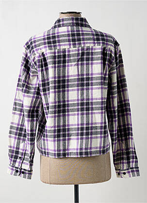 Veste casual coupe droite violet OBEY femme