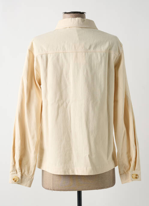 Veste casual coupe droite beige GARANCE femme